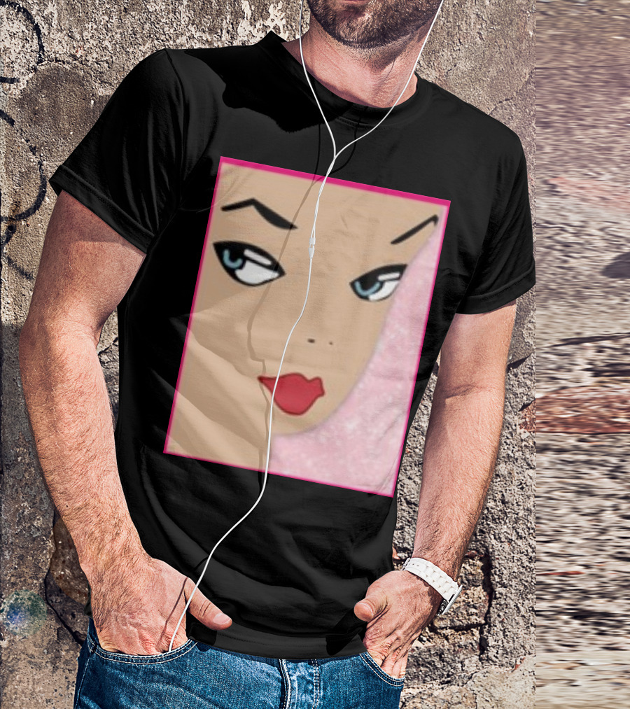 Ryan Gosling Wearing Barbie Face T-Shirt