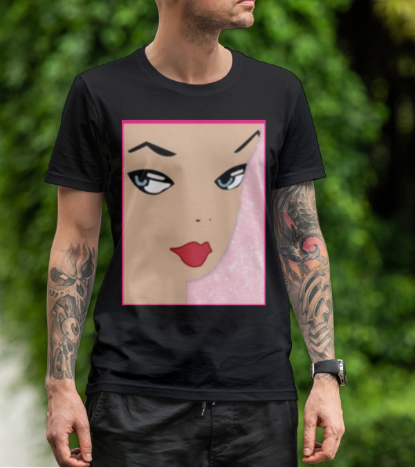 Ryan Gosling Wearing Barbie Face T-Shirt