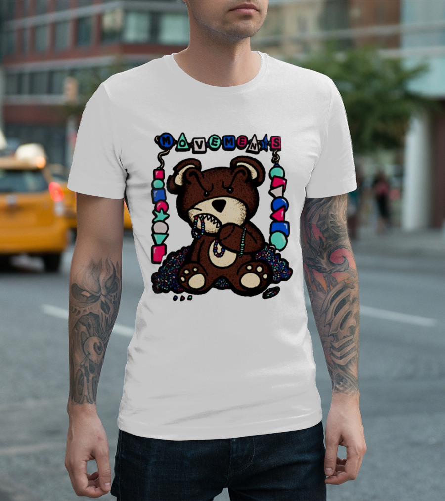 Movements Crazy Teddy Bear Beads Playful Blocks T-Shirt
