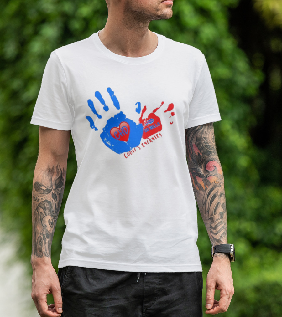 CHD Heart Go Bills Eddie's Infantry T-Shirt
