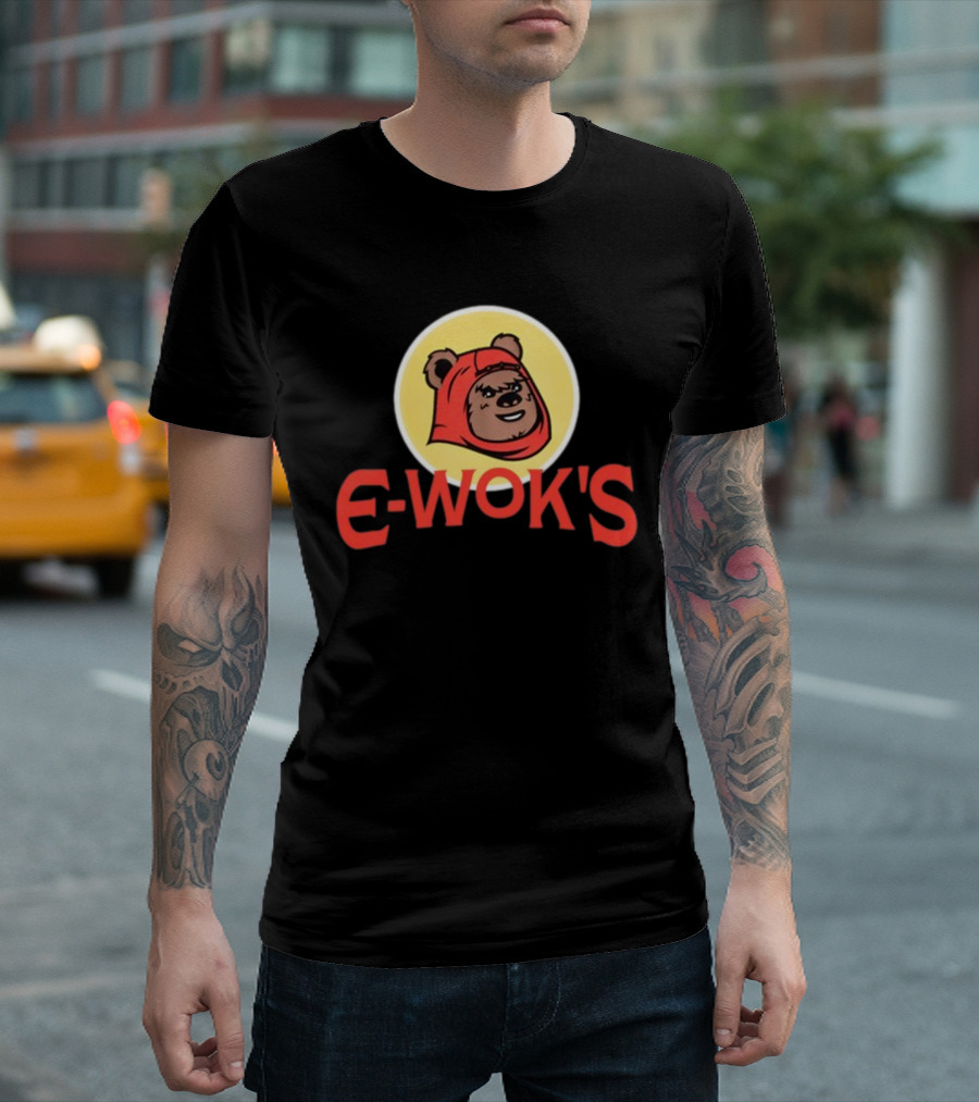 E-Wok's Cute Character in Red Hood T-Shirt
