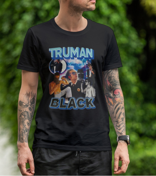 TRUMAN BLACK Iconic Multicolor Collage T-Shirt