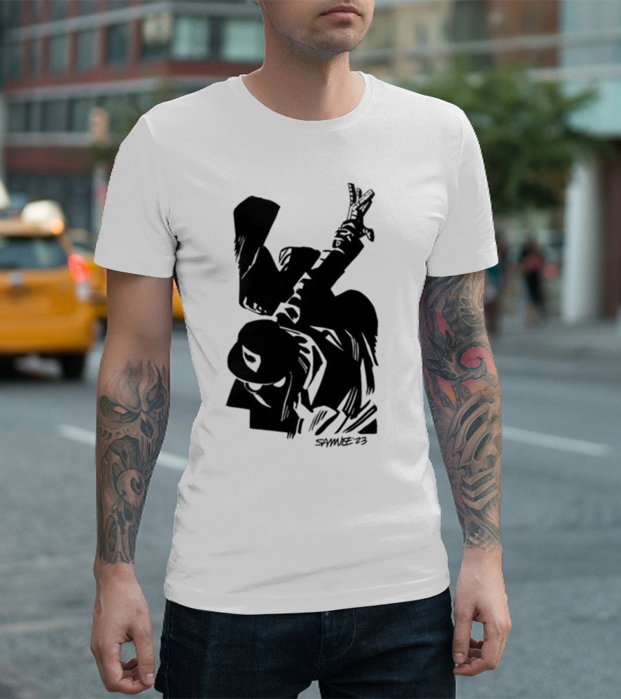 Chris Samnee '03 Spider-Man Noir Silhouette Dark T-Shirt