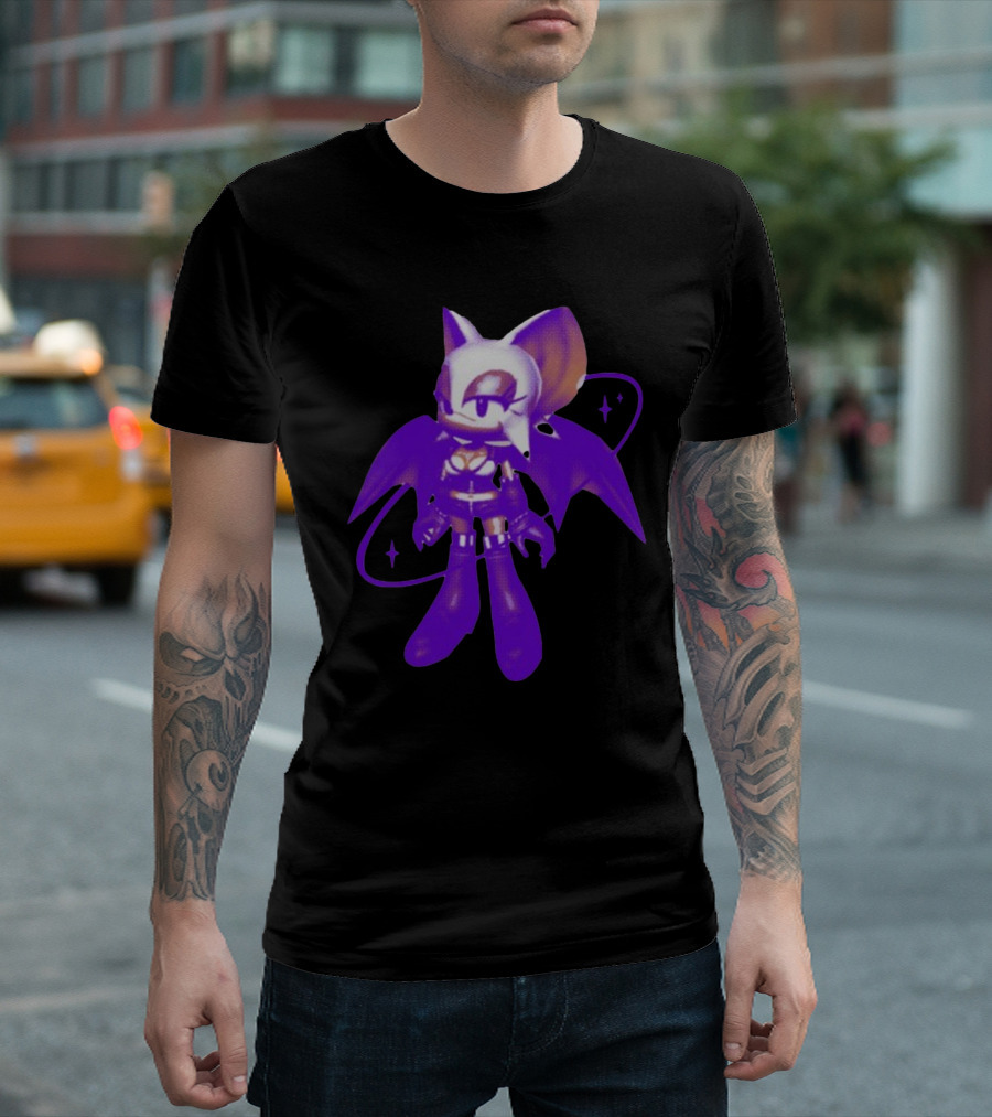 Mamonoworld Y2k Rouge Bat Character T-Shirt