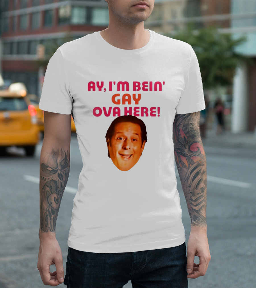 AY I'M BEIN' GAY OVA HERE ANTHONY ATAMANUIK FACE T-Shirt