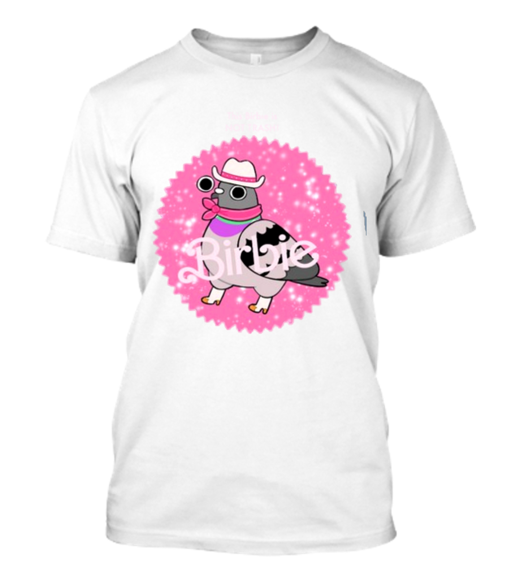 Charlubby Birbie In Pink Sparkle With Cowboy T-Shirt