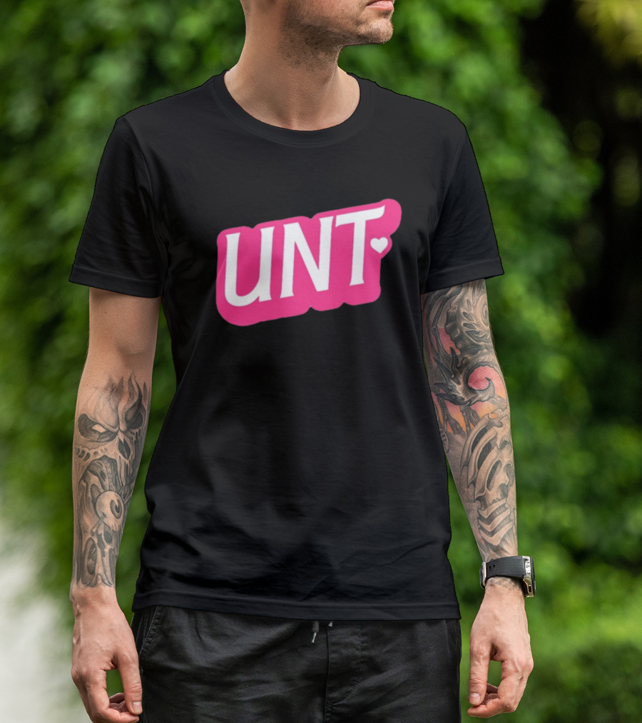 UNT Union Barbie Style Pink Heart T-Shirt