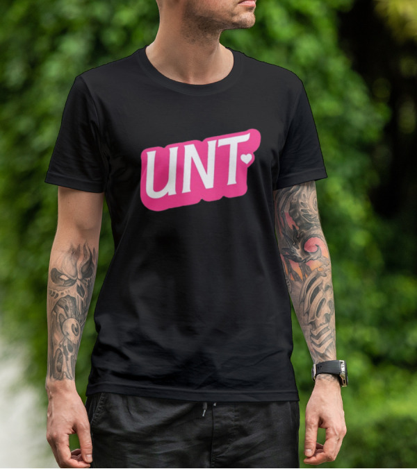 UNT Union Barbie Style Pink Heart T-Shirt