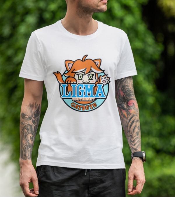 Ligma University Catboys Anime Style Mascot T-Shirt