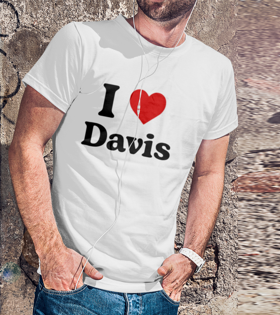 Shopellesong I Heart Davis T-Shirt