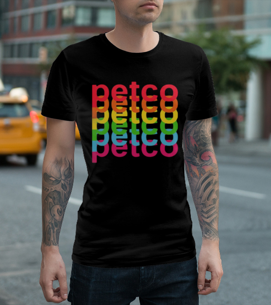 Petco Rainbow Reflection Multicolor T-Shirt