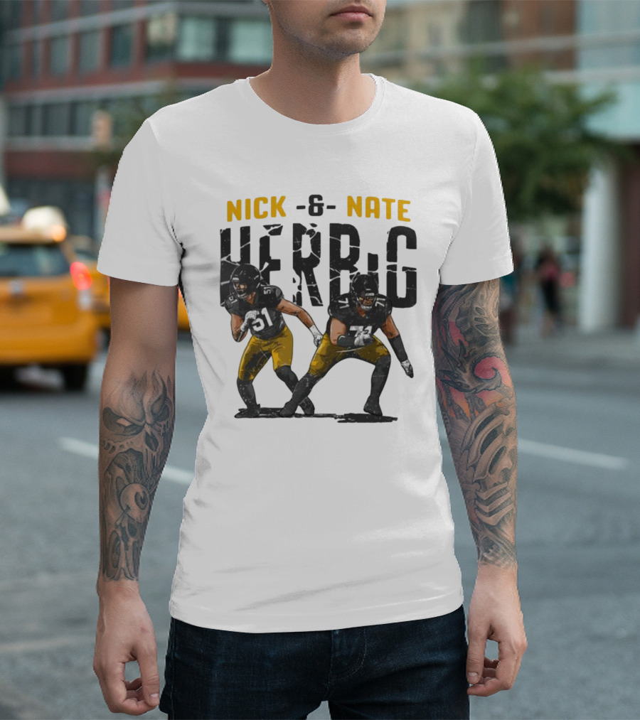Pittsburgh Steelers Nick And Nate Herbig 51 71 T-Shirt