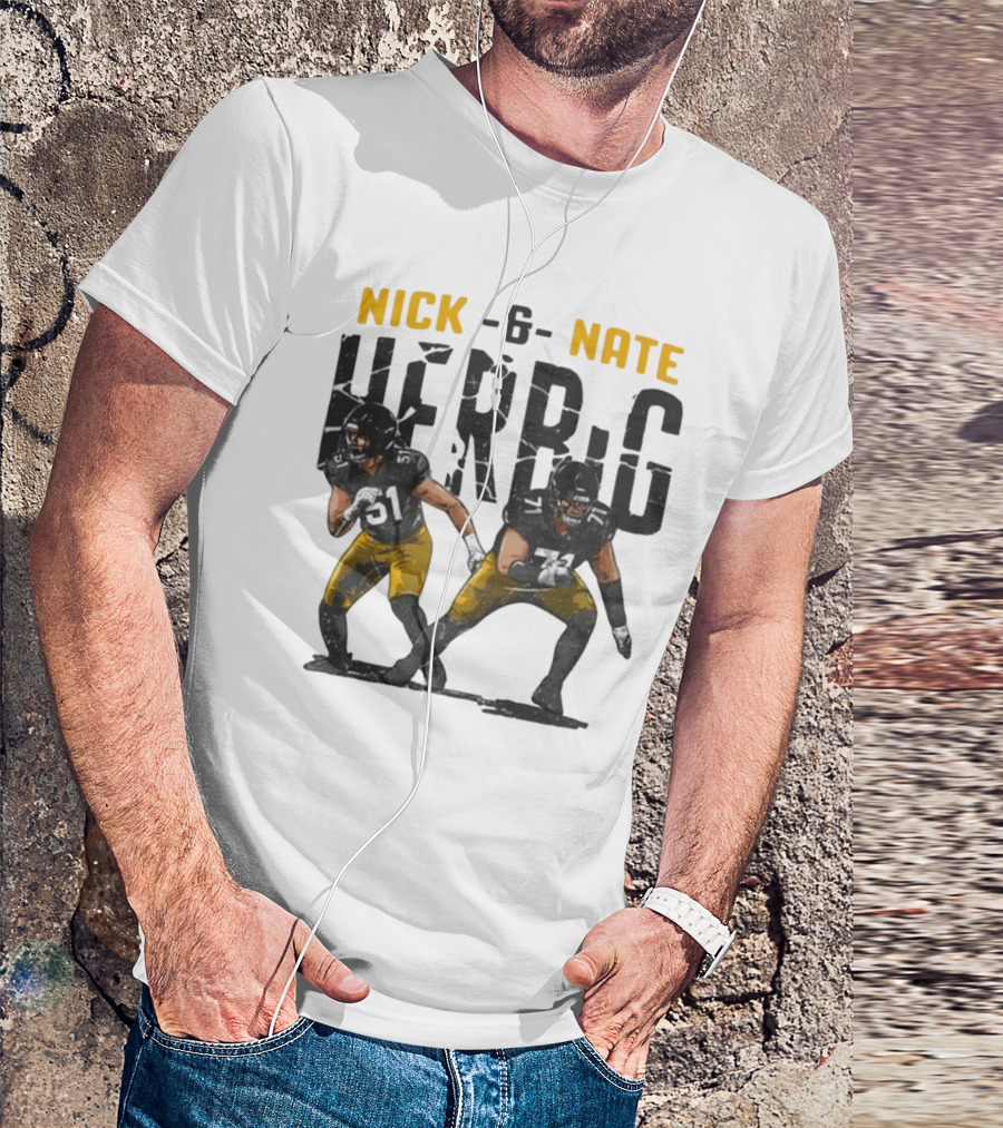 Pittsburgh Steelers Nick And Nate Herbig 51 71 T-Shirt
