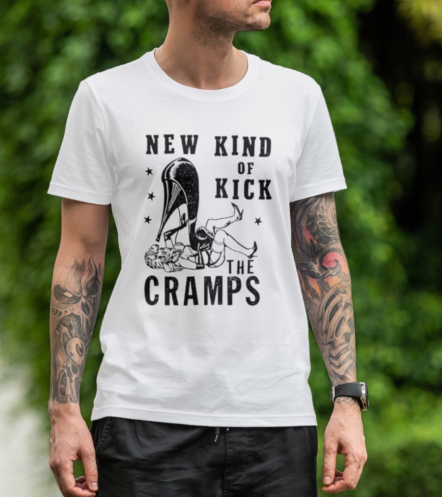 New Kind Of Kick The Cramps Retro Pin-Up T-Shirt