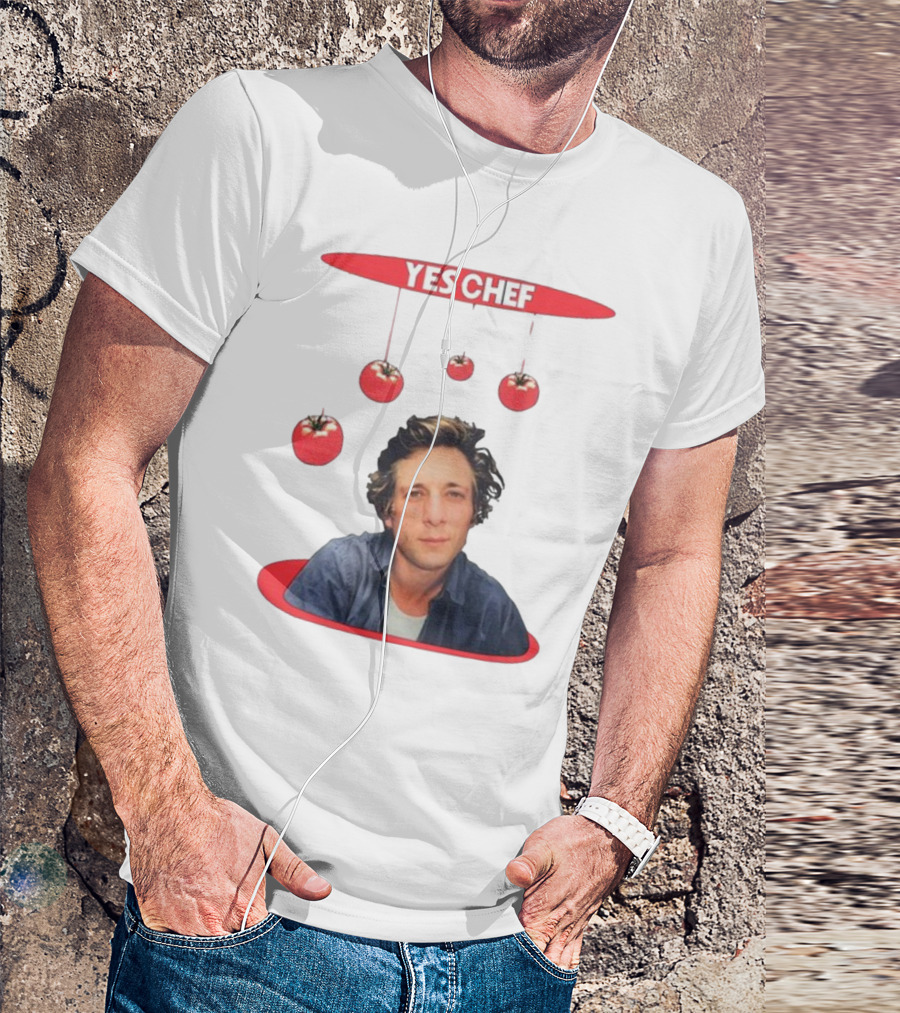 Yes Chef Hanging Tomatoes Guy T-Shirt