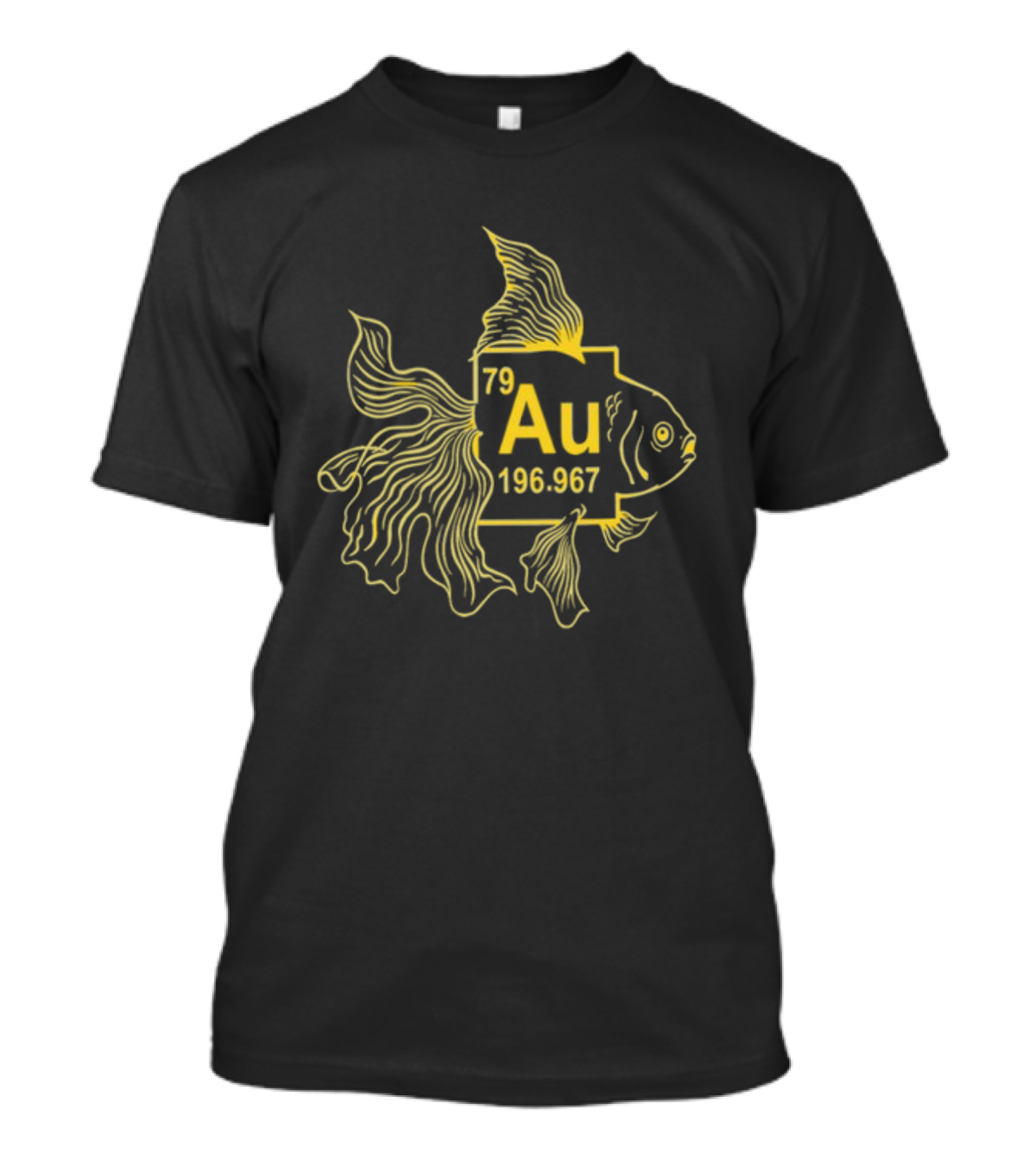 Gold Fish Chemistry Element Au 79 196.967 T-Shirt