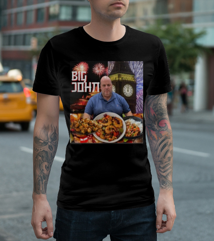Big John Fireworks Feast Near Big Ben T-Shirt