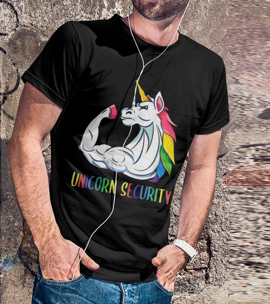 Unicorn Security Daddycorn Mens Cute Halloween Costume T-Shirt