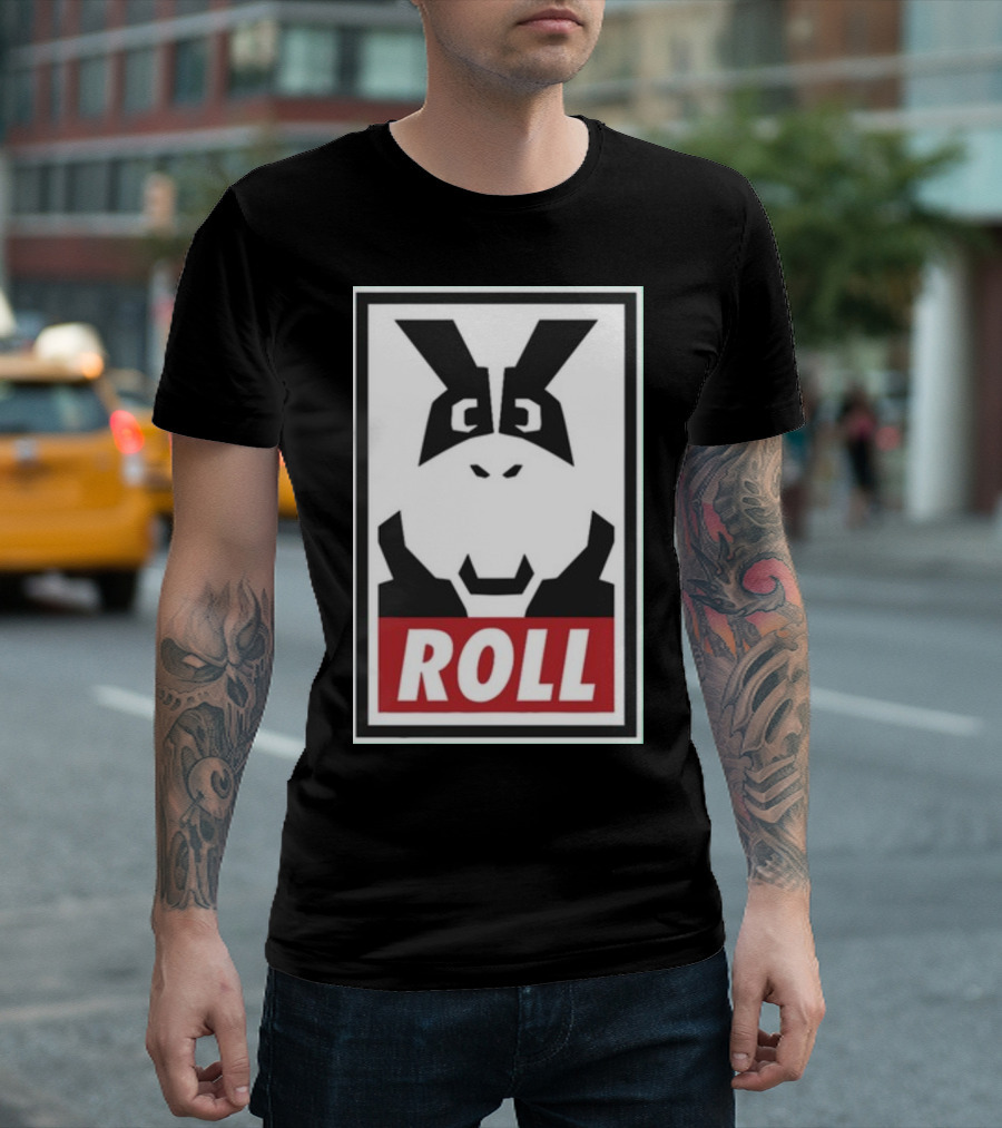 Hard Drive Roll Bunny Icon Roll T-Shirt