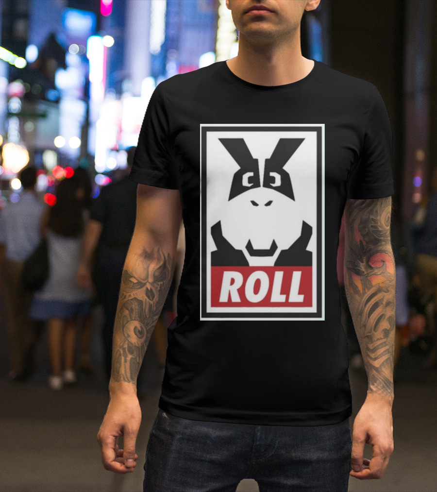 Hard Drive Roll Bunny Icon Roll T-Shirt