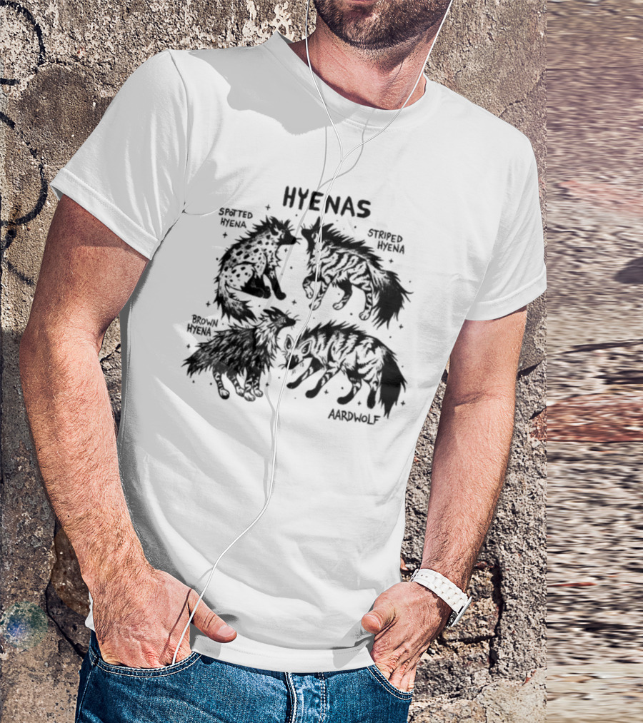 Hyenas Spotted Hyena Striped Hyena Brown Hyena Aardwolf T-Shirt