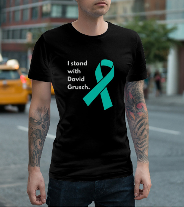 I Stand With David Grusch Teal Awareness T-Shirt