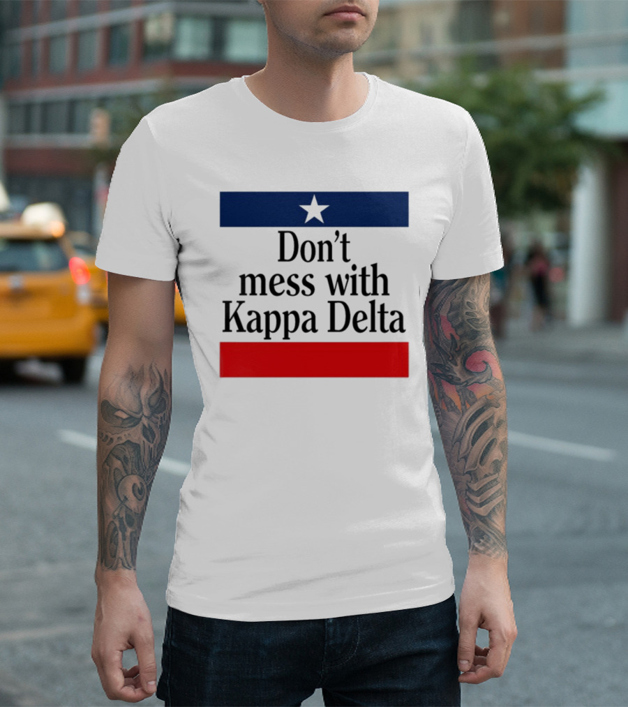 Don't Mess With Kappa Delta Texas Flag Style Star T-Shirt