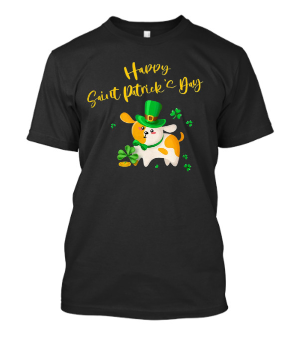 Happy Saint Patrick's Day Cute Kawaii Pug T-Shirt