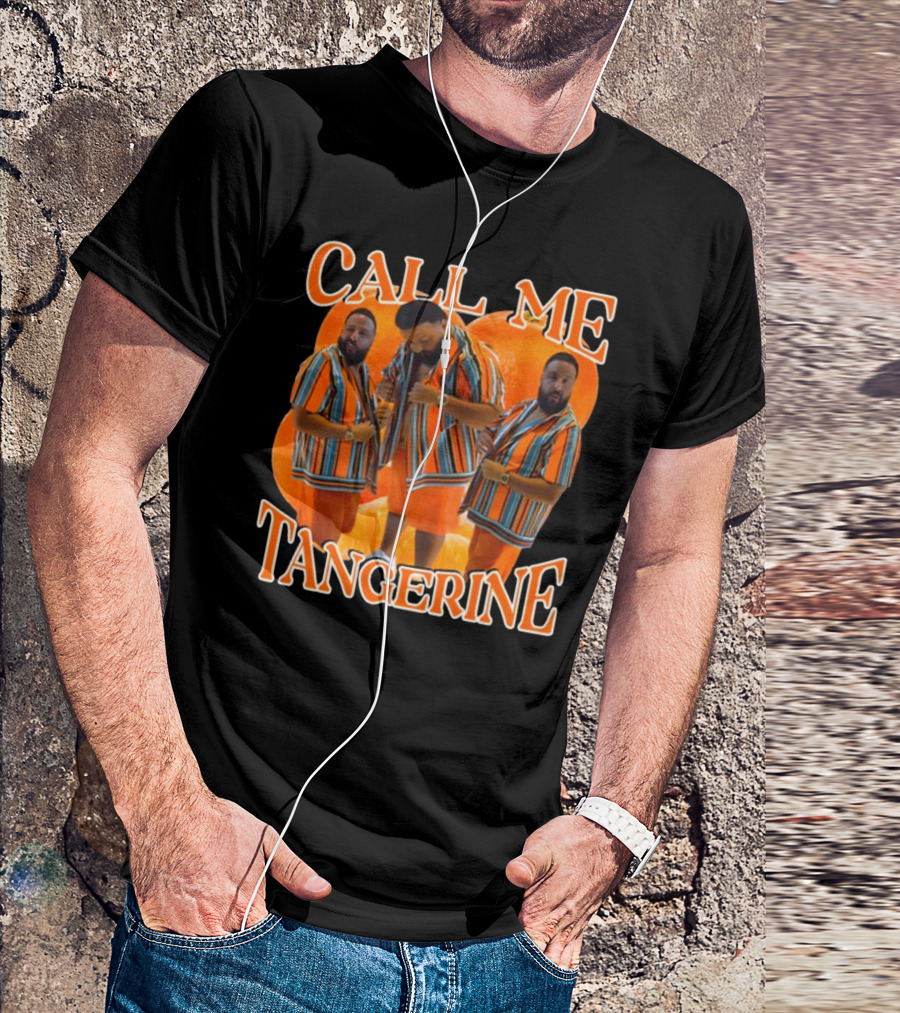 CALL ME TANGERINE DJ KHALED STRIPED T-Shirt