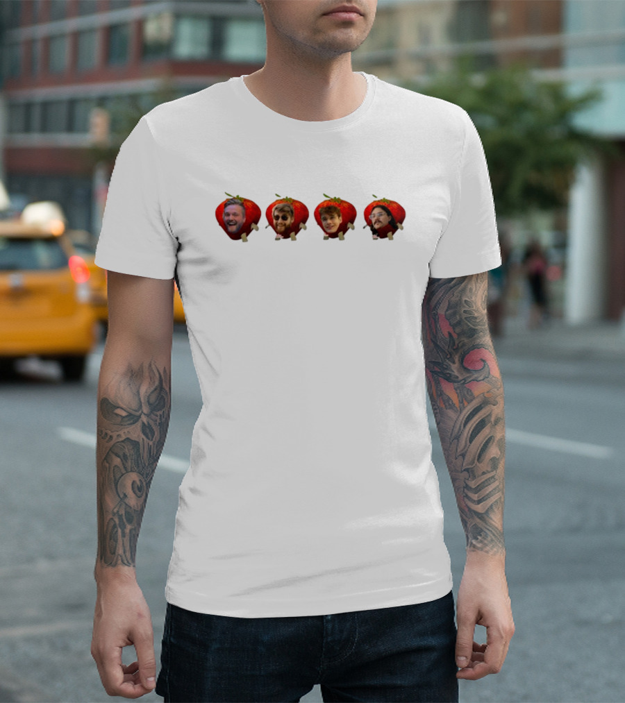 Lovejoy Strawberry Band Faces T-Shirt