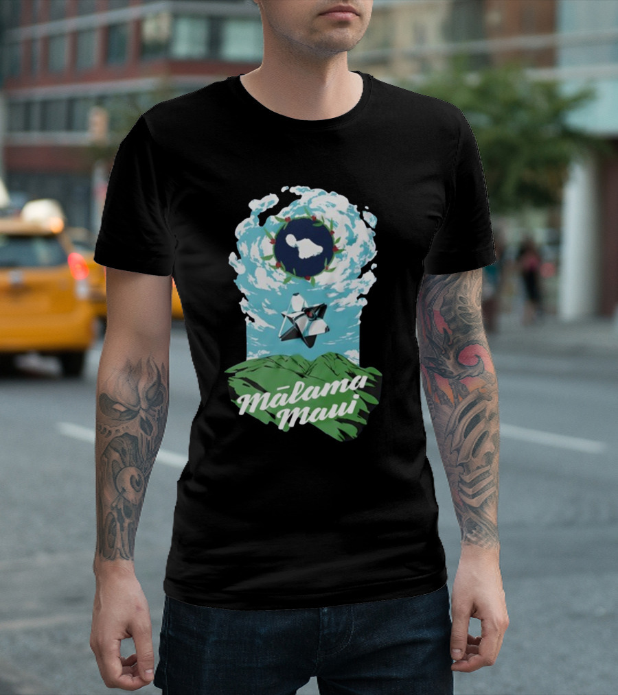 Bungie Foundation Malama Maui Island Cloud Ghost T-Shirt