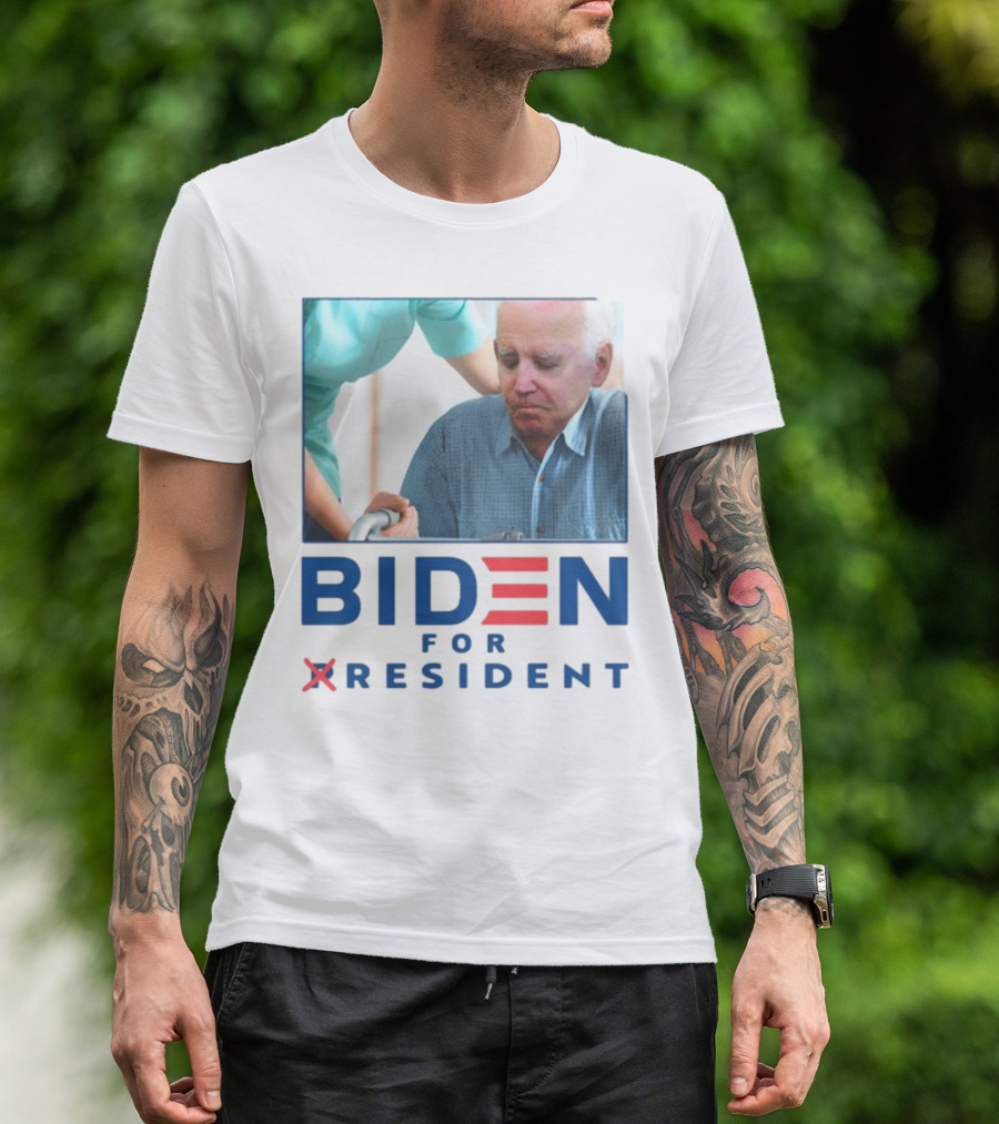 Shaneyyricch Biden For Resident Senior Care Assistance Mock Campaign T-Shirt