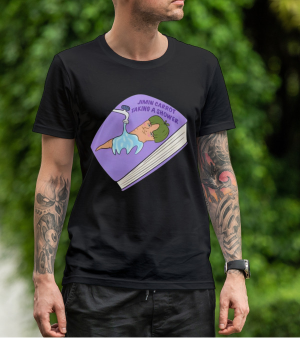 Jimin Carrot Taking A Shower Book T-Shirt