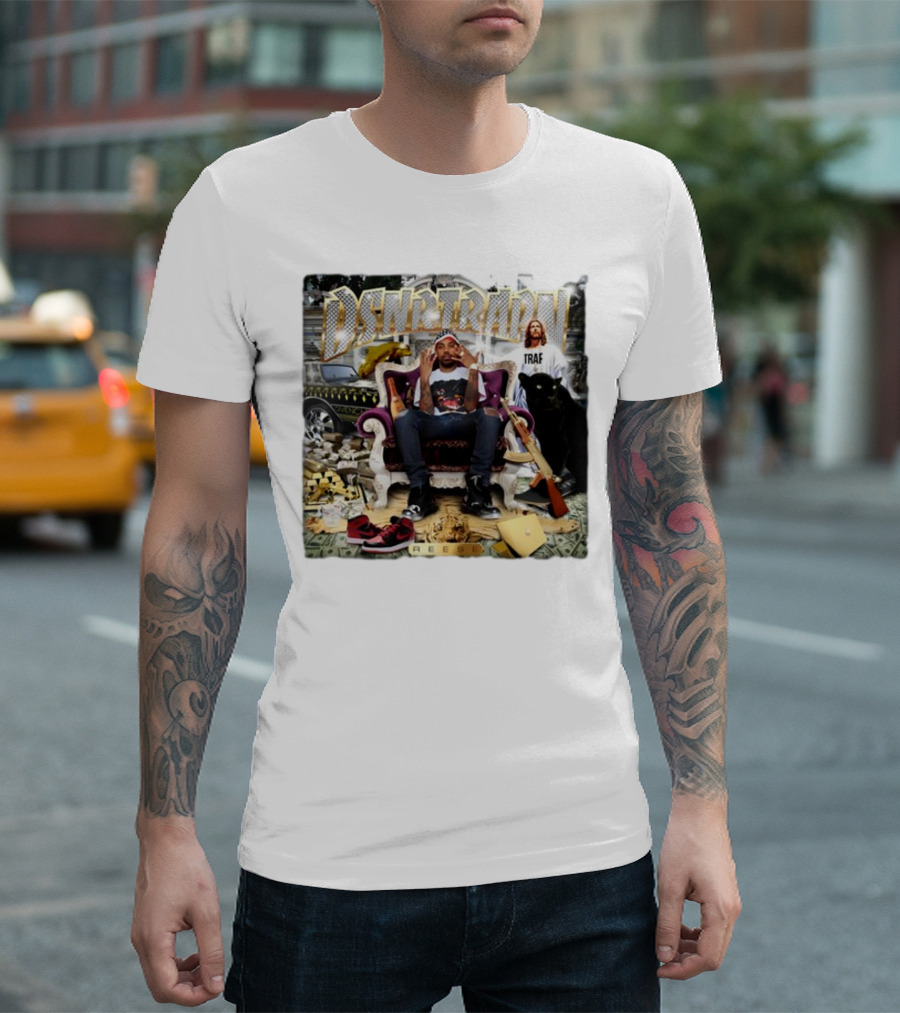 DSNRTRAPN Reese Throne Money Car Panther Rifle T-Shirt