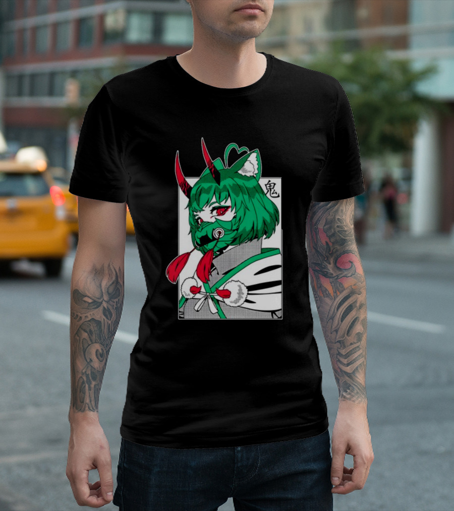 Girl Dm Bundle Anime Style Masked Character Birthday T-Shirt