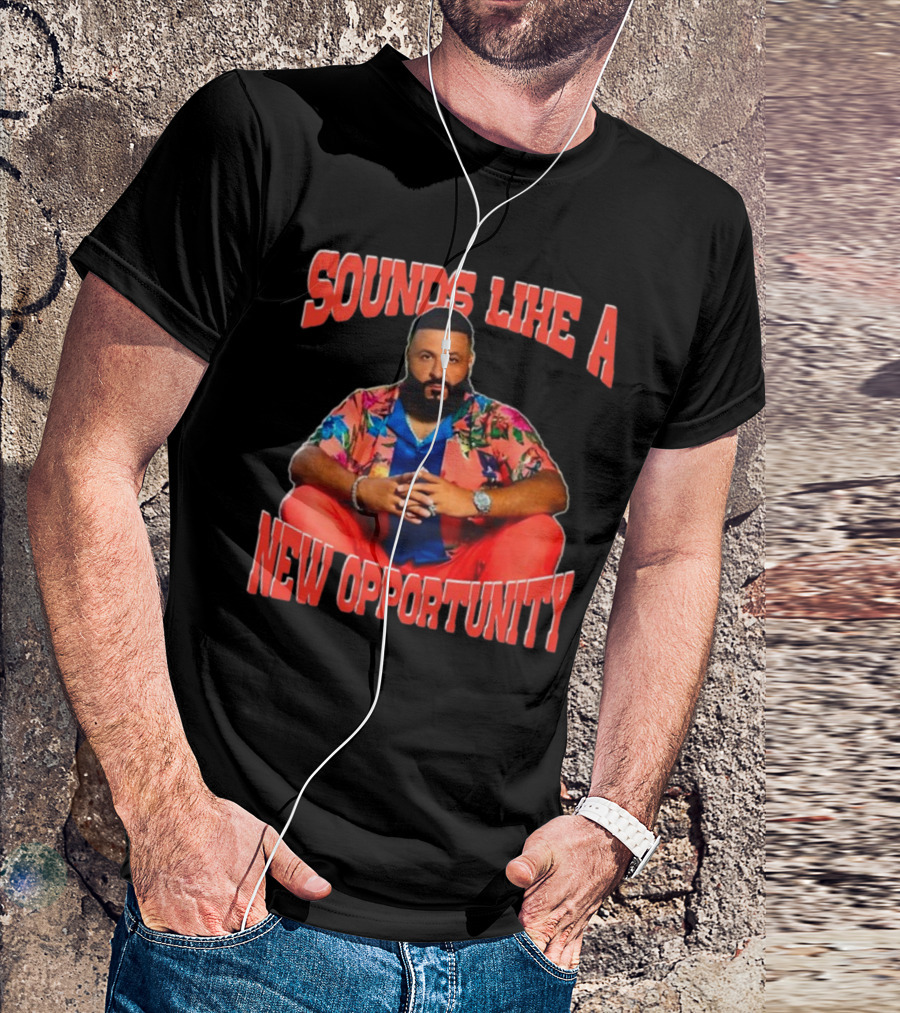 SOUNDS LIKE A NEW OPPORTUNITY DJ KHALED SEATED IN VIBRANT FLORAL T-Shirt