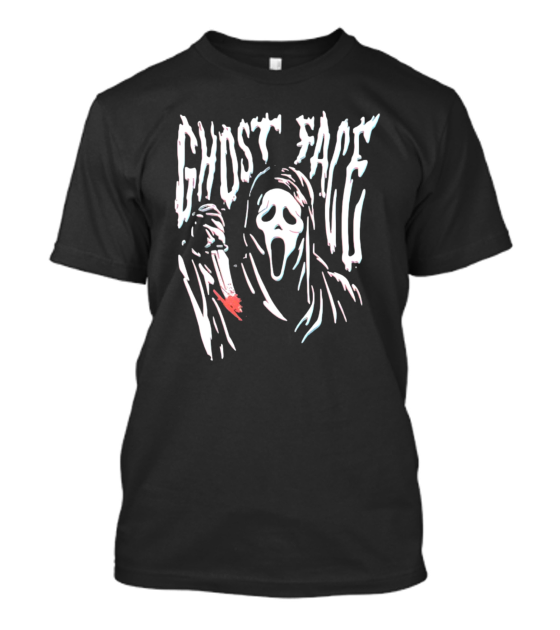 Ghost Face Wavy Scream Mask T-Shirt