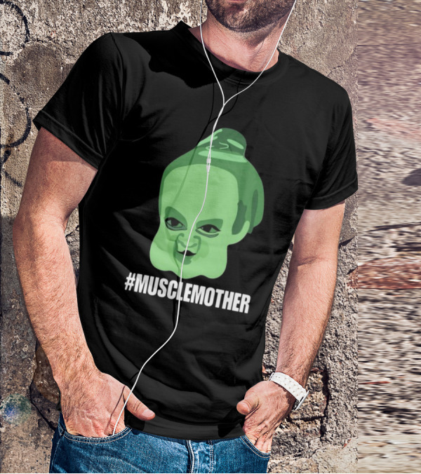 MUSCLEMOTHER Green Head Character T-Shirt