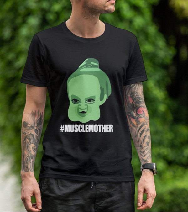 MUSCLEMOTHER Green Head Character T-Shirt