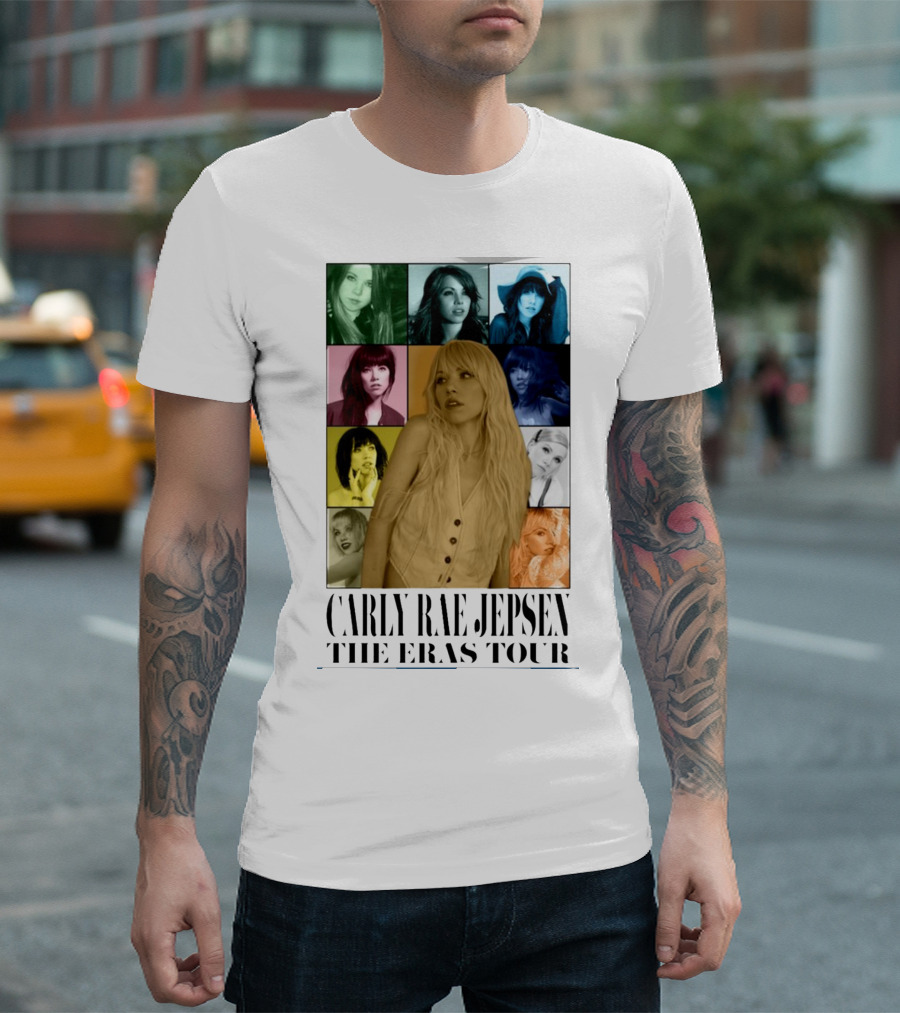 Carly Rae Jepsen The Eras Tour Collage of Portraits T-Shirt