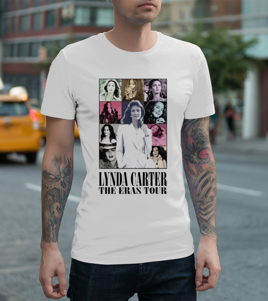 Lynda Carter The Eras Tour Photo Collage T-Shirt
