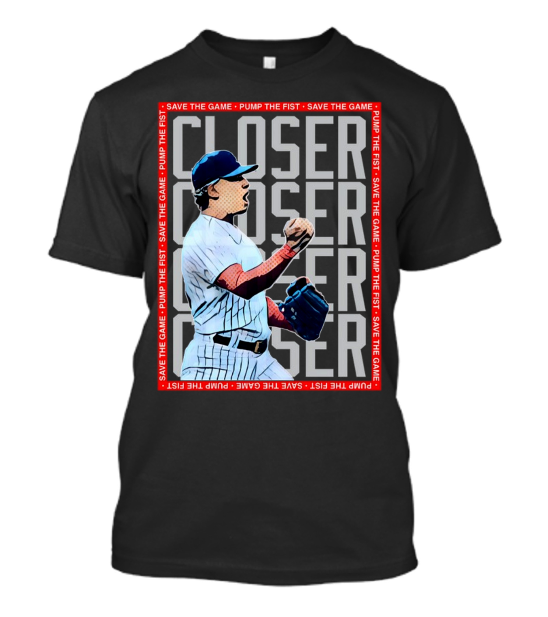 Adbert Alzolay CLOSER Save The Game Pump The Fist Baseball Pitcher T-Shirt
