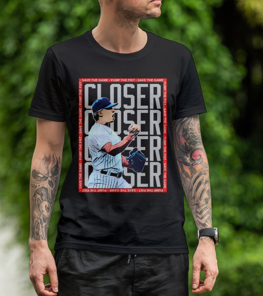 Adbert Alzolay CLOSER Save The Game Pump The Fist Baseball Pitcher T-Shirt