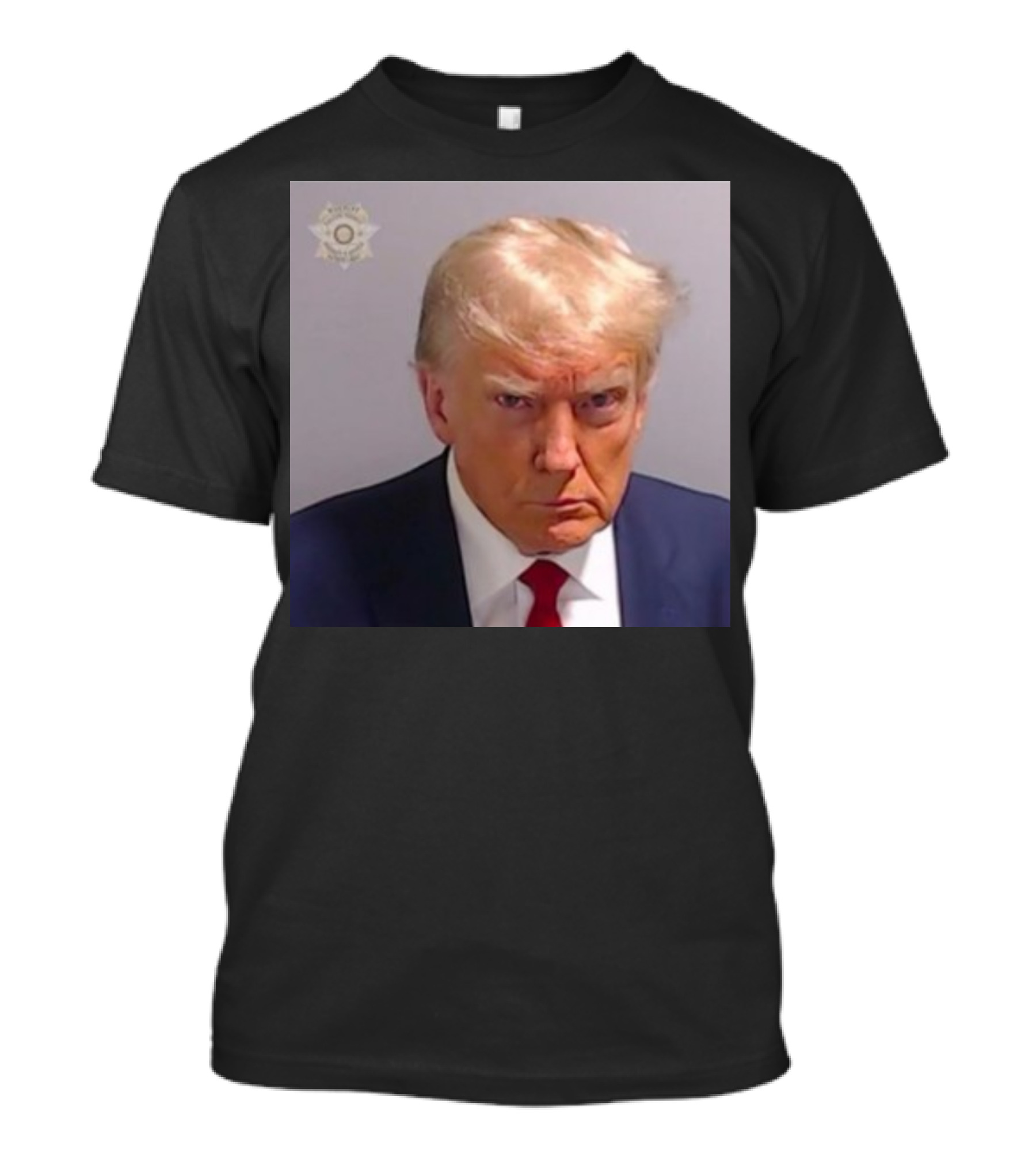 Donald Trump's Fourth Arrest Mugshot Image T-Shirt