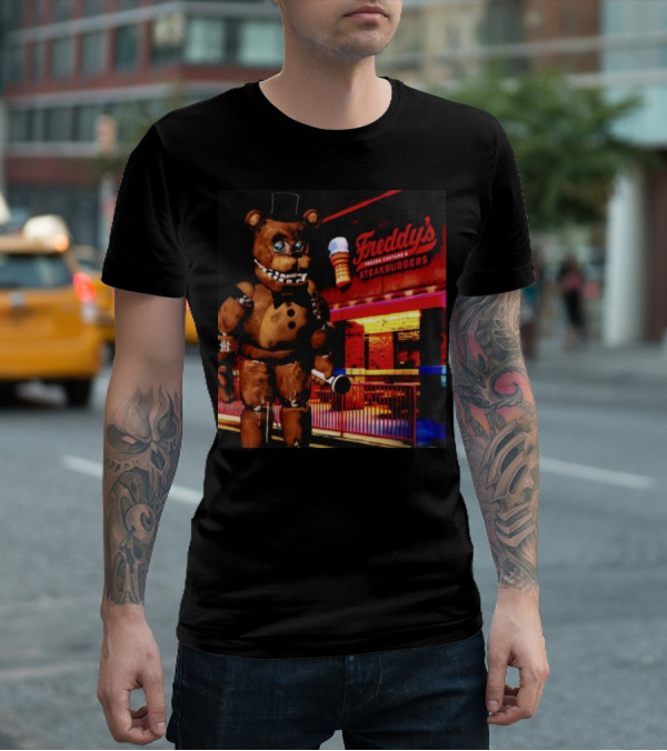 Mamonoworld Funny Bear Freddy's Frozen Custard And Steakburgers Bear T-Shirt