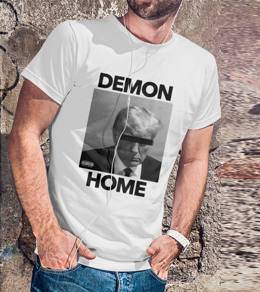 Demon Home Parody Donald Trump Censored Album Cover T-Shirt