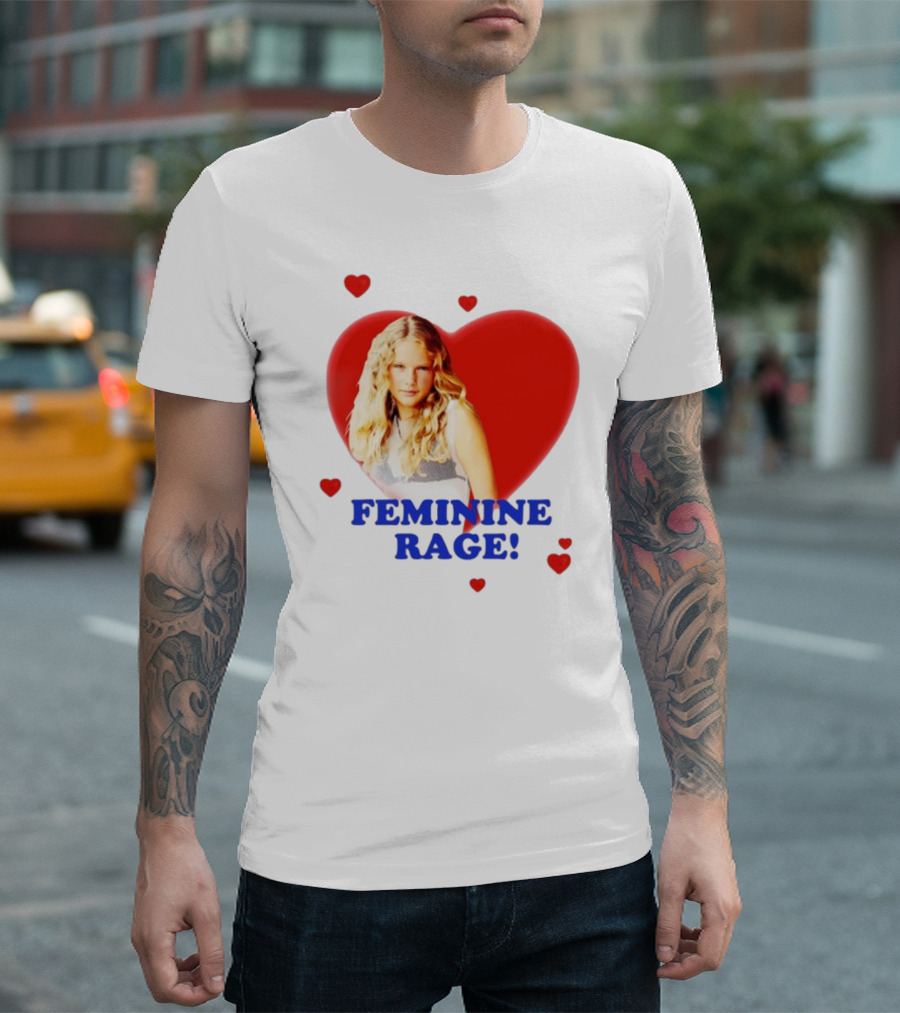 Feminine Rage Heart T-Shirt