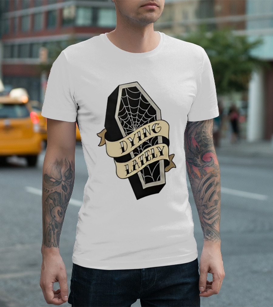 Iamjakehill Coffin Dying Lately Spiderweb T-Shirt