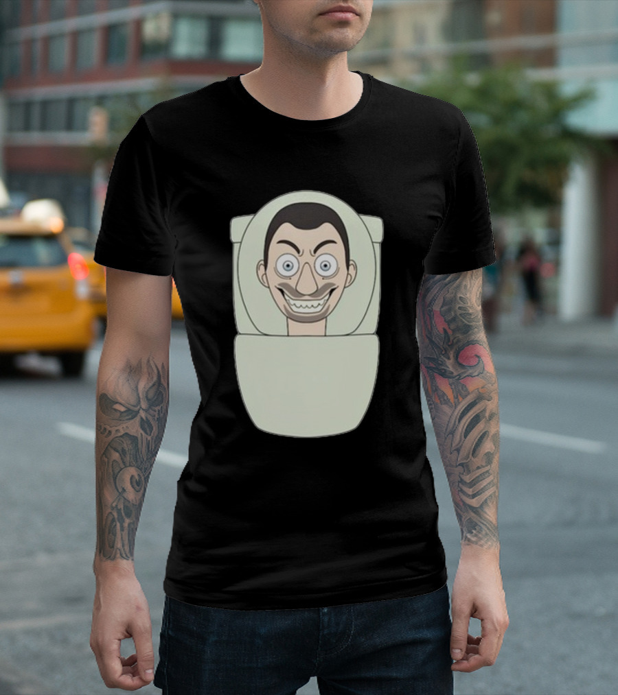 Skibidi Toilet Youtooz New Creepy Toilet Head Meme T-Shirt