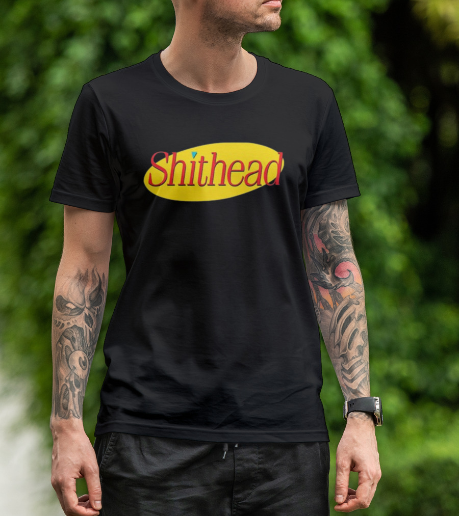 Shithead Yellow Oval T-Shirt